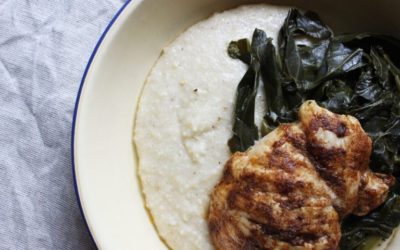 Feeding the soul with garlicky, cheesy grits