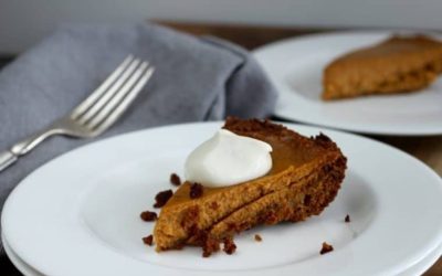 Gingersnap Pumpkin Pie & Holiday Health Tips