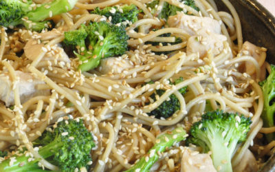 Sesame Noodles with Broccoli and Chicken