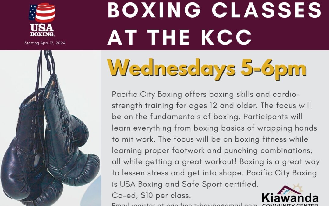 Co-Ed Boxing Classes at the Kiawanda Community Center in Pacific City, OR